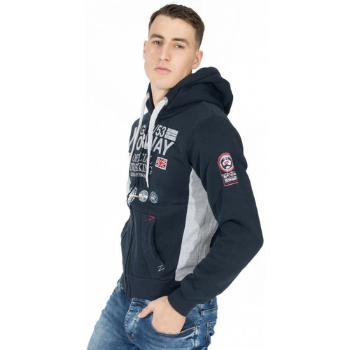 Geographical Norway Sweat sport Gafont - imprimé - capuche Sweats & Polaires Couleur Bleu marine 4 Geographical Norway Sweat sport Gafont - imprimé - capuche Sweats & Polaires Couleur Bleu marine – Image 2