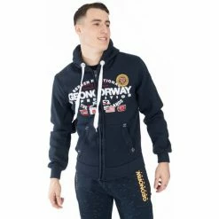 Geographical Norway Sweat Garbon - logo Sweats & Polaires Couleur Bleu marine
