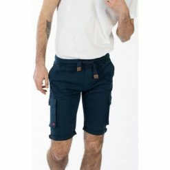 Geographical Norway Bermuda Plaire - 100% coton Shorts & Bermudas Couleur Bleu marine