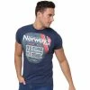 Geographical Norway T-shirt - col V T-shirts & Polos Couleur Bleu marine -Geographical Norway Soldes 21799492 500 A
