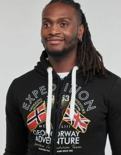 Geographical Norway FLEPTO Sweats & Polaires Couleur Noir -Geographical Norway Soldes 21814341 500 E