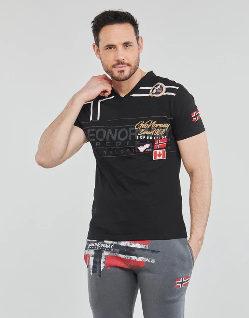 Geographical Norway JARADOCK T-shirts & Polos Couleur Noir 4 Geographical Norway JARADOCK T-shirts & Polos Couleur Noir – Image 2