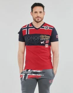 Geographical Norway JARADOCK T-shirts & Polos Couleur Rouge -Geographical Norway Soldes 21814351 500 B