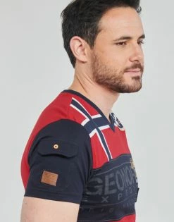 Geographical Norway JARADOCK T-shirts & Polos Couleur Rouge -Geographical Norway Soldes 21814351 500 E