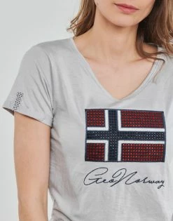 Geographical Norway JOISETTE T-shirts & Polos Couleur Gris -Geographical Norway Soldes 21814372 500 E