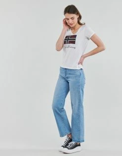 Geographical Norway JOISETTE T-shirts & Polos Couleur Blanc -Geographical Norway Soldes 21814373 500 C