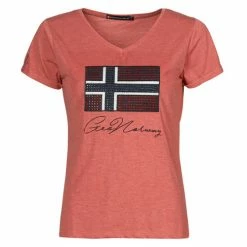 Geographical Norway JOISETTE T-shirts & Polos Couleur Rouge