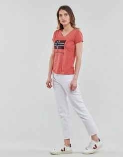 Geographical Norway JOISETTE T-shirts & Polos Couleur Rouge -Geographical Norway Soldes 21814374 500 C