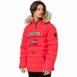 Geographical Norway Anorak Casimire Manteaux Couleur Bleu marine
