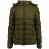Geographical Norway Anorak Benedicte - matelassé - capuche Manteaux Couleur Vert militaire -Geographical Norway Soldes 21830317 500 A
