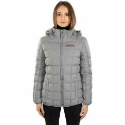 Geographical Norway Anorak Berechite - matelassé - capuche Manteaux Couleur Gris clair