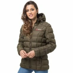 Geographical Norway Anorak Berechite - matelassé - capuche Manteaux Couleur Vert militaire