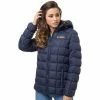 Geographical Norway Anorak Berechite - matelassé - capuche Manteaux Couleur Bleu marine -Geographical Norway Soldes 21830324 500 A