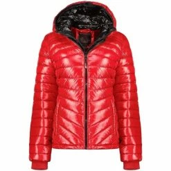 Geographical Norway Doudoune Femme Batoura Manteaux Couleur Rouge