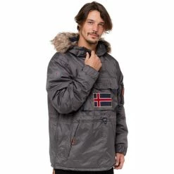 Geographical Norway Doudoune CORPORATE Manteaux Couleur Gris charbon 5 Geographical Norway Doudoune CORPORATE Manteaux Couleur Gris charbon -Geographical Norway Soldes 21884773 500 B