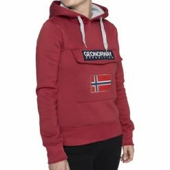 Geographical Norway Sweat sport Gadrie Sweats & Polaires Couleur Rouge carmin