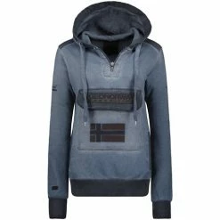 Geographical Norway Sweat Femme Geo Norway Gymclass Sweats & Polaires Couleur Gris