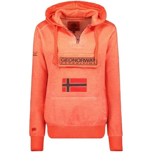 Geographical Norway Sweat Femme Geo Norway Gymclass Sweats & Polaires Couleur Orange 3 Geographical Norway Sweat Femme Geo Norway Gymclass Sweats & Polaires Couleur Orange