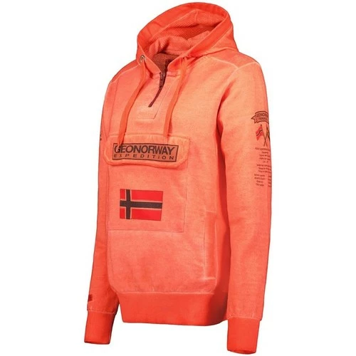 Geographical Norway Sweat Femme Geo Norway Gymclass Sweats & Polaires Couleur Orange 4 Geographical Norway Sweat Femme Geo Norway Gymclass Sweats & Polaires Couleur Orange – Image 2