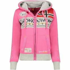 Geographical Norway Sweat Femme Geo Norway Flyer Sweats & Polaires Couleur Rose