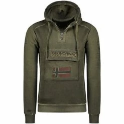 Geographical Norway Sweat Homme Geo Norway Gymclass Sweats & Polaires Couleur Kaki