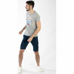 Geographical Norway T-Shirt col V JARICO T-shirts & Polos Couleur Gris -Geographical Norway Soldes 22428100 500 B