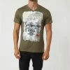 Geographical Norway T-Shirt col V JERITAGE T-shirts & Polos Couleur Kaki -Geographical Norway Soldes 22428117 500 A