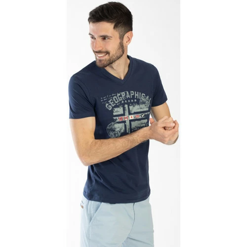 Geographical Norway T-Shirt JOURI T-shirts & Polos Couleur Bleu marine 6 Geographical Norway T-Shirt JOURI T-shirts & Polos Couleur Bleu marine – Image 4