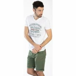 Geographical Norway T-Shirt JOURI T-shirts & Polos Couleur Blanc -Geographical Norway Soldes 22428149 500 C