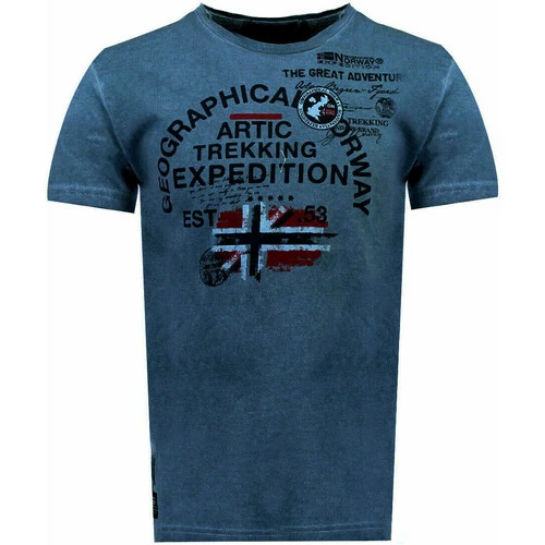 Geographical Norway JERGEN T-shirts & Polos Couleur Bleu 3 Geographical Norway JERGEN T-shirts & Polos Couleur Bleu