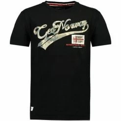 Geographical Norway JOLANO T-shirts & Polos Couleur Noir