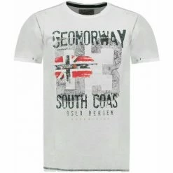 Geographical Norway JALAPO T-shirts & Polos Couleur Blanc