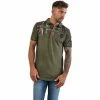 Geographical Norway KAMO T-shirts & Polos Couleur Kaki