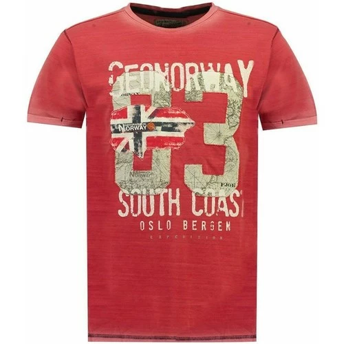 Geographical Norway JALAPO T-shirts & Polos Couleur Rouge 3 Geographical Norway JALAPO T-shirts & Polos Couleur Rouge