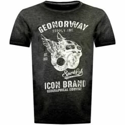 Geographical Norway JARLEY T-shirts & Polos Couleur Noir