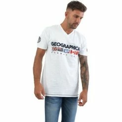 Geographical Norway JOUKY T-shirts & Polos Couleur Blanc