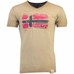 Geographical Norway JACOBIN T-shirts & Polos Couleur Beige