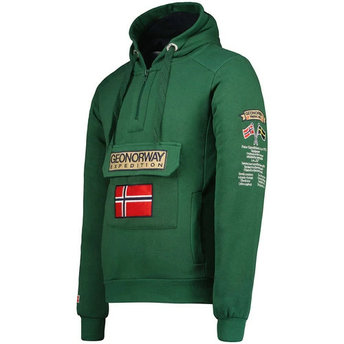 Geographical Norway GYMCLASS Sweats & Polaires Couleur Vert 4 Geographical Norway GYMCLASS Sweats & Polaires Couleur Vert – Image 2