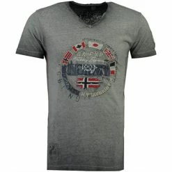 Geographical Norway JIMPEACH T-shirts & Polos Couleur Gris
