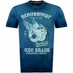 Geographical Norway JARLEY T-shirts & Polos Couleur Bleu