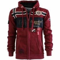 Geographical Norway GARADOCK Sweats & Polaires Couleur Bordeaux
