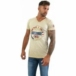 Geographical Norway JIMPEACH T-shirts & Polos Couleur Beige
