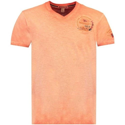 Geographical Norway JABOOM T-shirts & Polos Couleur Orange 3 Geographical Norway JABOOM T-shirts & Polos Couleur Orange