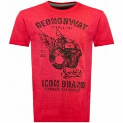 Geographical Norway JARLEY T-shirts & Polos Couleur Rouge