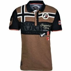 Geographical Norway KARADOCK T-shirts & Polos Couleur Marron