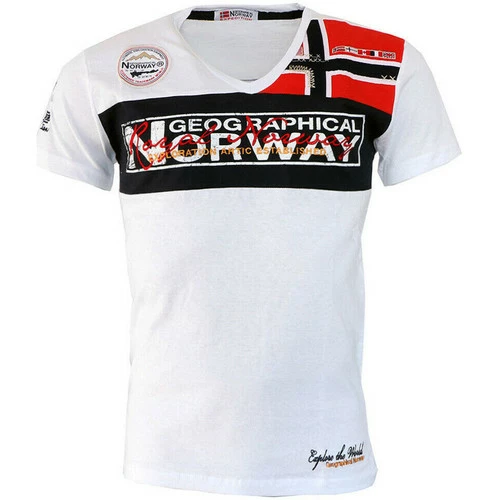 Geographical Norway JIDNEY T-shirts & Polos Couleur Blanc 3 Geographical Norway JIDNEY T-shirts & Polos Couleur Blanc