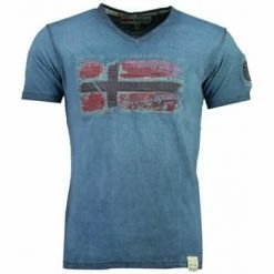Geographical Norway JACOBIN T-shirts & Polos Couleur Bleu