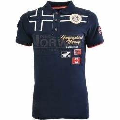 Geographical Norway KARADOCK T-shirts & Polos Couleur Bleu