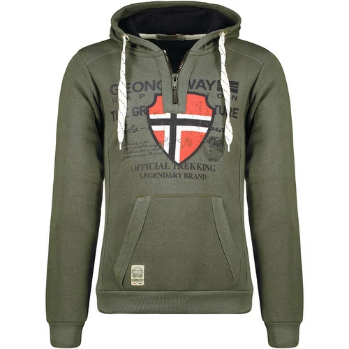 Geographical Norway GOVKA Sweats & Polaires Couleur Kaki 3 Geographical Norway GOVKA Sweats & Polaires Couleur Kaki
