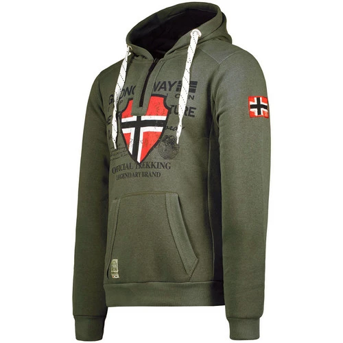 Geographical Norway GOVKA Sweats & Polaires Couleur Kaki 4 Geographical Norway GOVKA Sweats & Polaires Couleur Kaki – Image 2